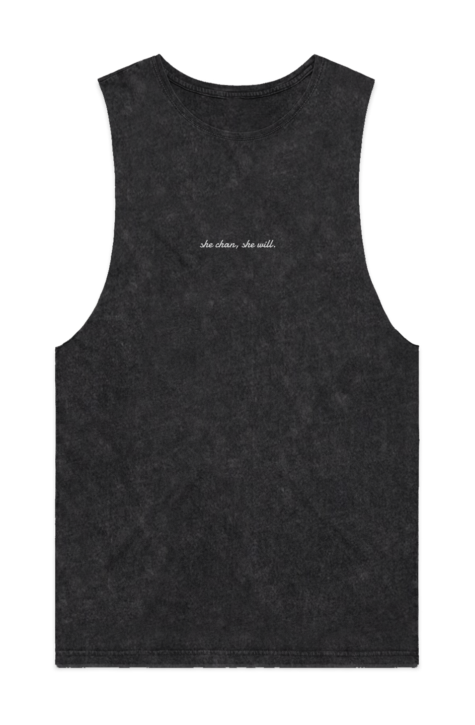MENS STONE WASH BARNARD TANK